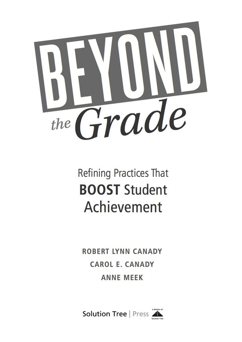 Cover image for book Beyond the Grade