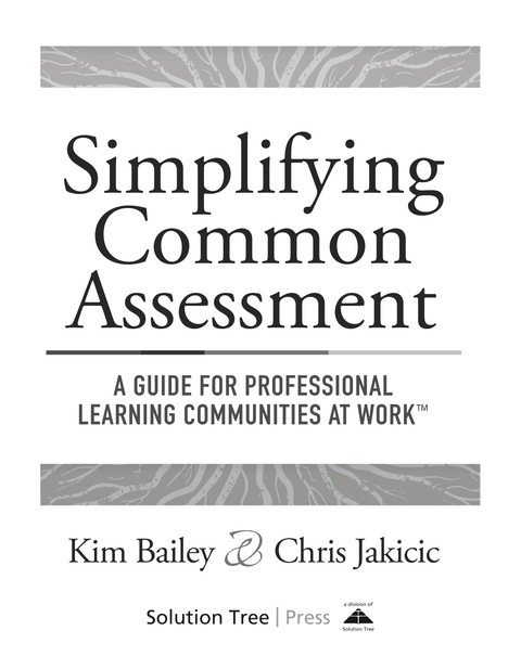 Cover image for book Simplifying Common Assessment