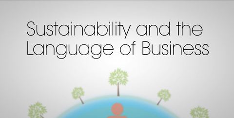 Cover image for book Sustainability and the Language of Business: Know How to Describe the Benefits of Sustainability by Using the Language of Business