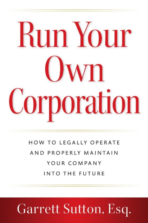Cover image for book Run Your Own Corporation