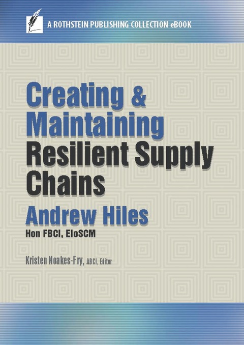 Cover image for book Creating and Maintaining Resilient Supply Chains