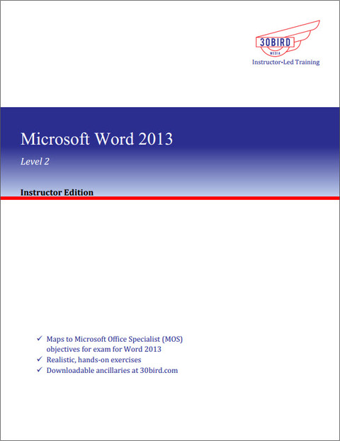 Cover image for book Microsoft Word 2013 Level 2 (Instructor Edition)