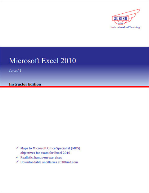 Cover image for book Microsoft Excel 2010 Level 1 (Instructor Edition)