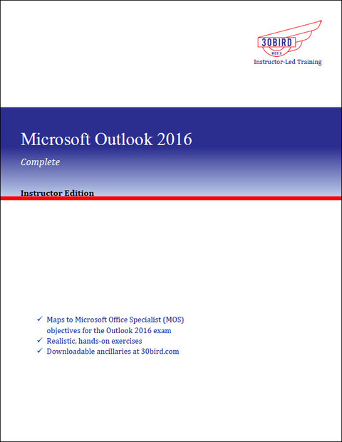 Cover image for book Microsoft Outlook 2016 Complete (Instructor Edition)