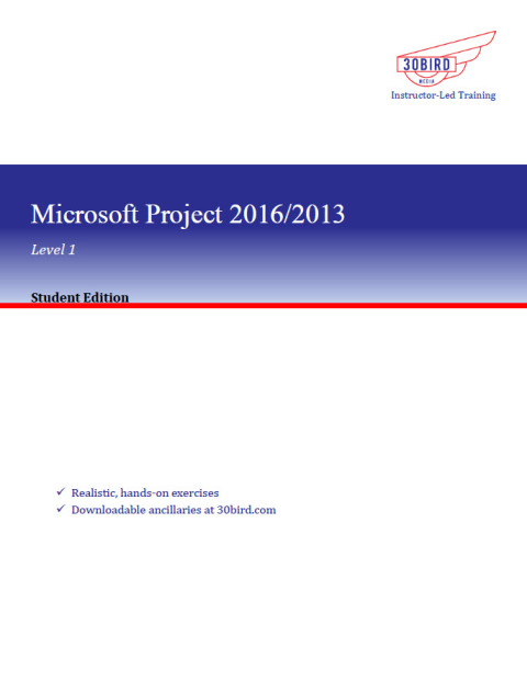 Cover image for book Microsoft Project 2016/2013 Level 1 (Student Edition)