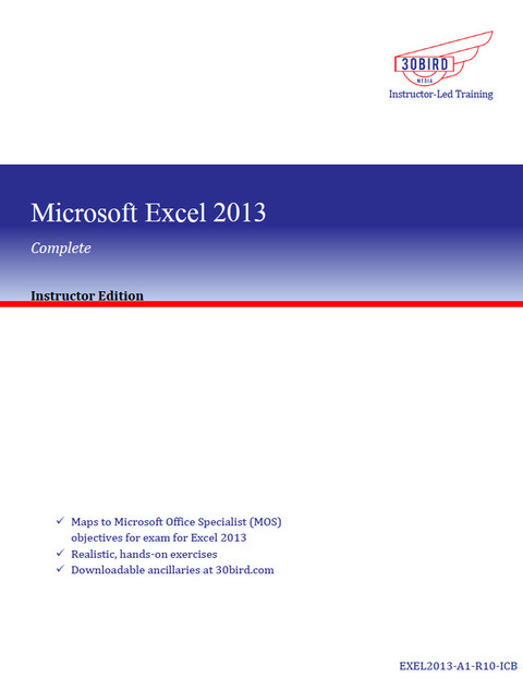 Cover image for book Microsoft Excel 2013 Complete (Instructor Edition)