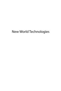 Cover image: New World Technologies 9781948976862