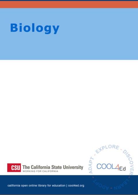 Cover image for book Biology CSU Interactive OpenStax