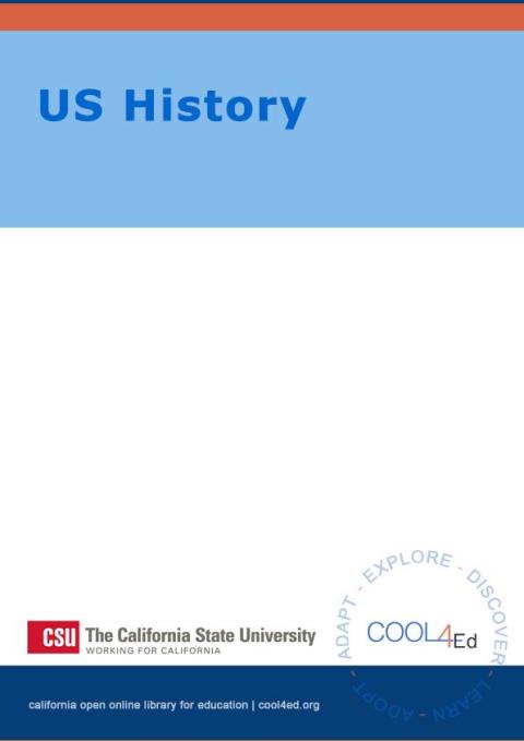 Cover image for book US History CSU Interactive OpenStax