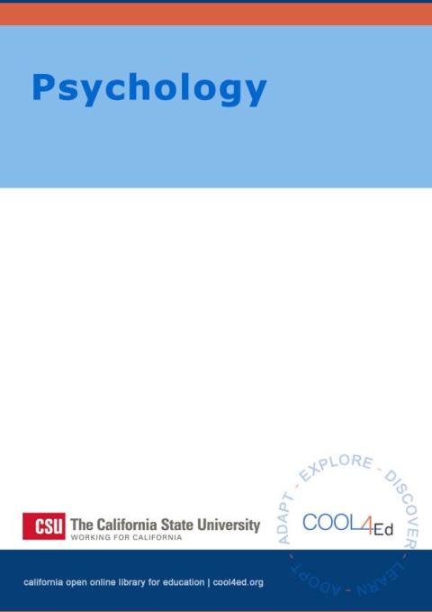 Cover image for book Psychology CSU Interactive OpenStax