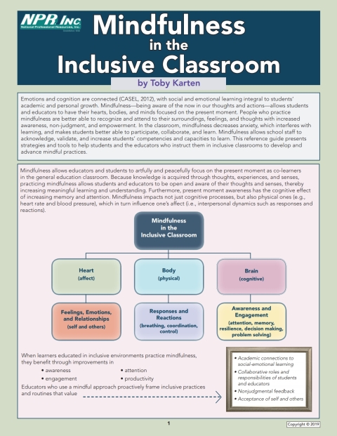 Cover image for book Mindfulness in the Inclusive Classroom