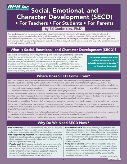Cover image for book Social, Emotional, and Character Development For Teachers, For Students, For Parents