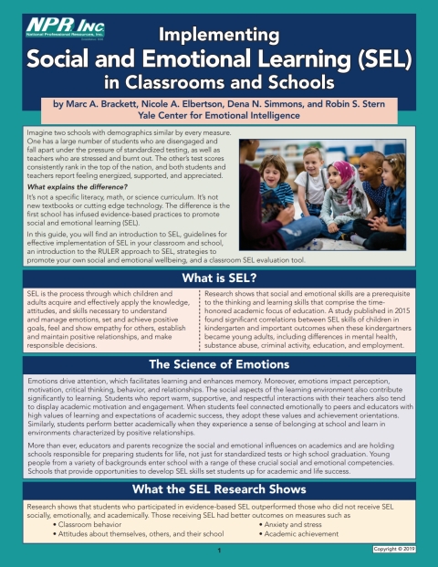 Cover image for book Implementing Social and Emotional Learning (SEL) in Classrooms and Schools