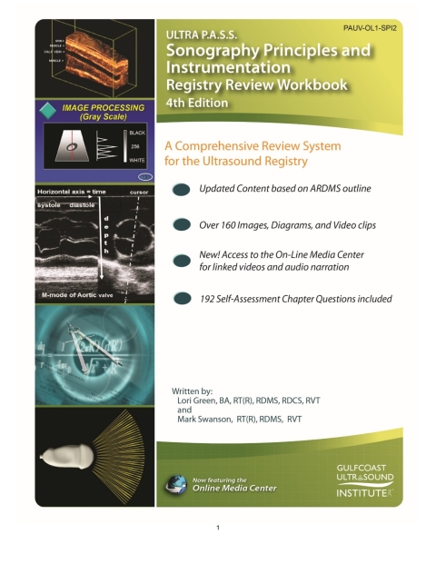 Cover image for book ULTRA P.A.S.S. Sonography Principles & Instrumentation Registry Review Workbook