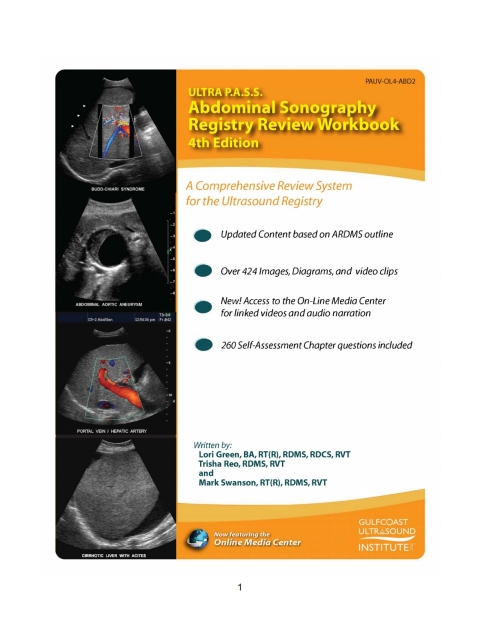 Cover image for book ULTRA P.A.S.S. Abdominal Sonography Registry Review Workbook