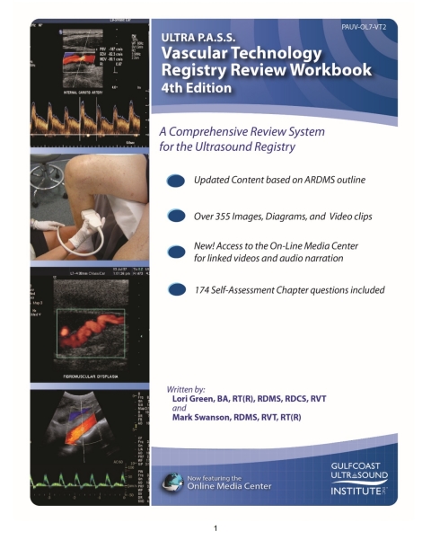 Cover image for book ULTRA P.A.S.S. Vascular Technology Registry Review Workbook