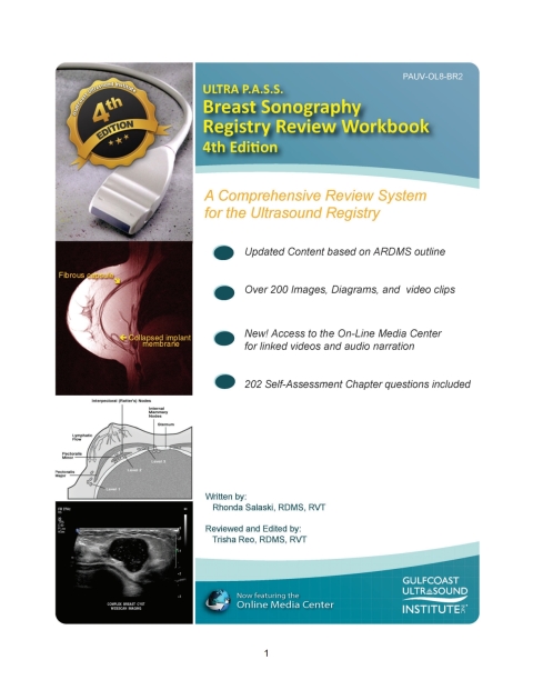 Cover image for book ULTRA P.A.S.S. Breast Sonography Registry Review Workbook
