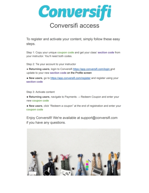 Cover image for book Conversifi Subscription Fee + 4 Tokens (ASL)