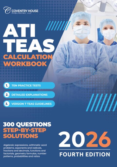 Cover image for book ATI TEAS Calculation Workbook: 300 Questions to Prepare for the TEAS (2023 Edition)