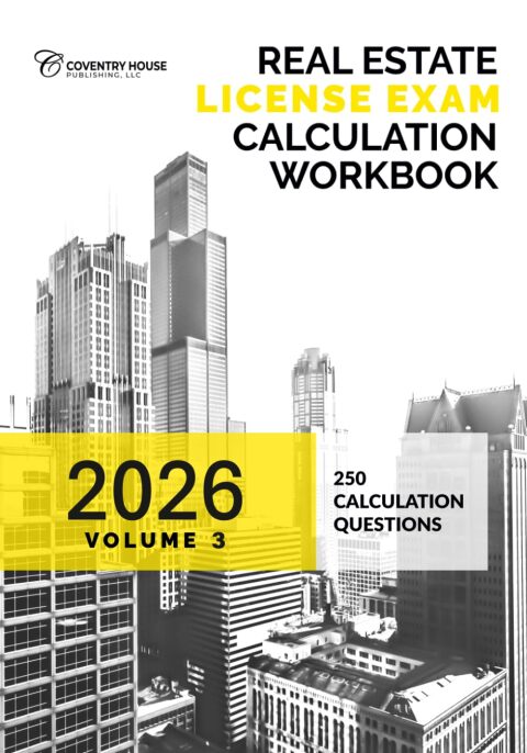 Cover image for book Real Estate License Exam Calculation Workbook: Volume 2 (2023 Edition)