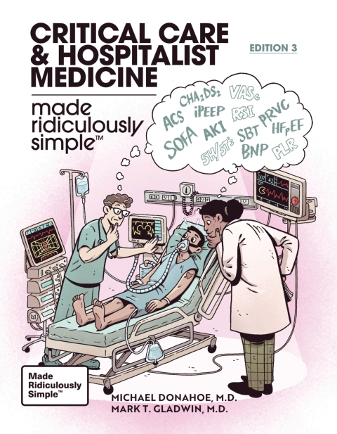 Cover image for book Critical Care and Hospitalist Medicine Made Ridiculously Simple