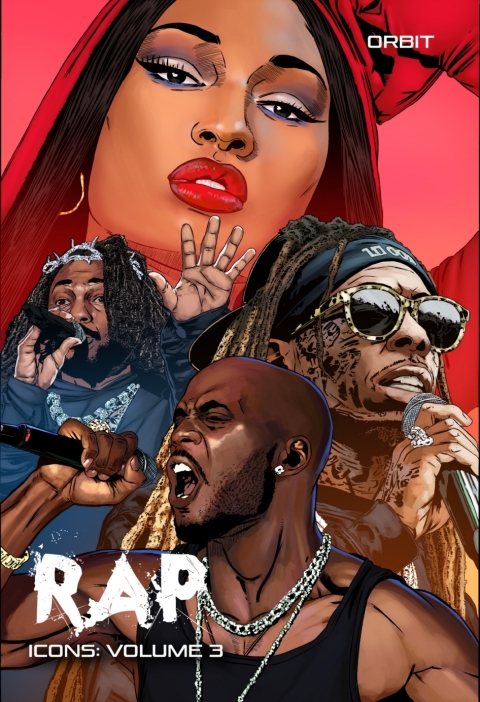 Cover image for book Orbit: RAP Icons: DMX, Megan Thee Stallion, Kendrick Lamar, Lil Wanye