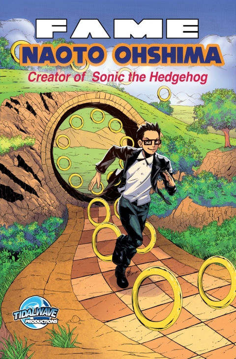 Cover image for book FAME: Naoto Ohshima: Creator of  Sonic the Hedgehog