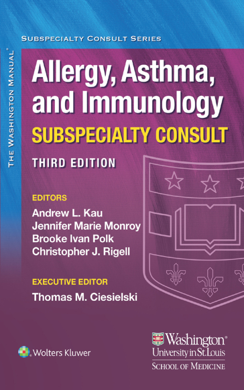 Cover image for book The Washington Manual Allergy, Asthma, and Immunology Subspecialty Consult