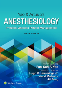 Cover image: Yao & Artusio’s Anesthesiology 9th edition 9781975120016