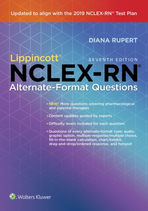 Cover image for book Lippincott NCLEX-RN Alternate-Format Questions