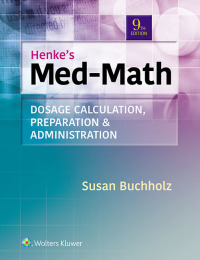 صورة الغلاف: Henke's Med-Math 9th edition 9781975106522
