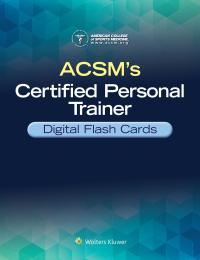 Cover image: ACSM's Certified Personal Trainer Digital Flash Cards 1st edition 9781975167677
