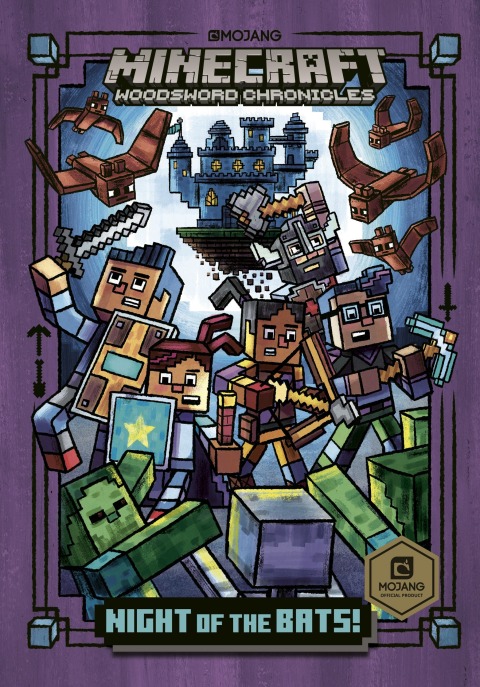 Cover image for book Night of the Bats! (Minecraft Woodsword Chronicles #2)