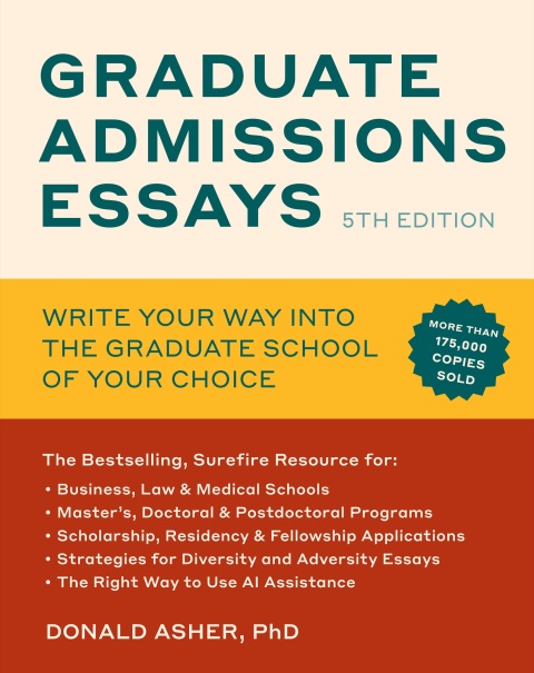Cover image for book Graduate Admissions Essays, Fifth Edition