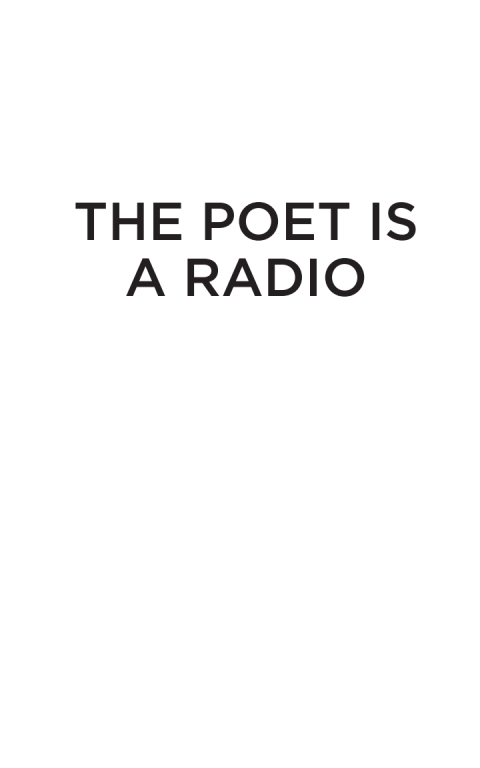 Cover image for book The Poet is a Radio
