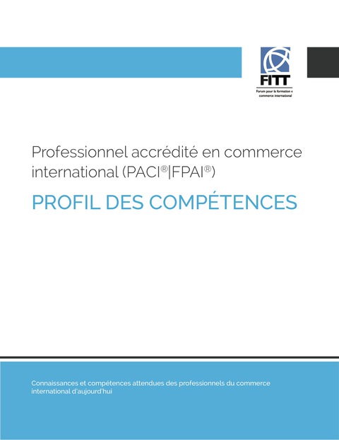 Cover image for book Professionnel accredité en commerce international (PACI FPAI) Profil des compétences