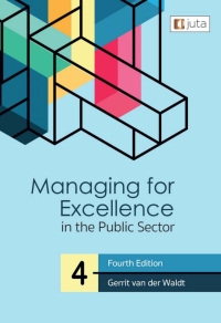 MANAGING FOR EXCELLENCE IN THE PUBLIC SECTOR