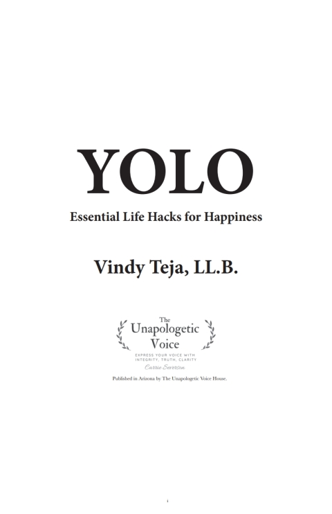 Cover image for book YOLO: Essential Life Hacks for Happiness