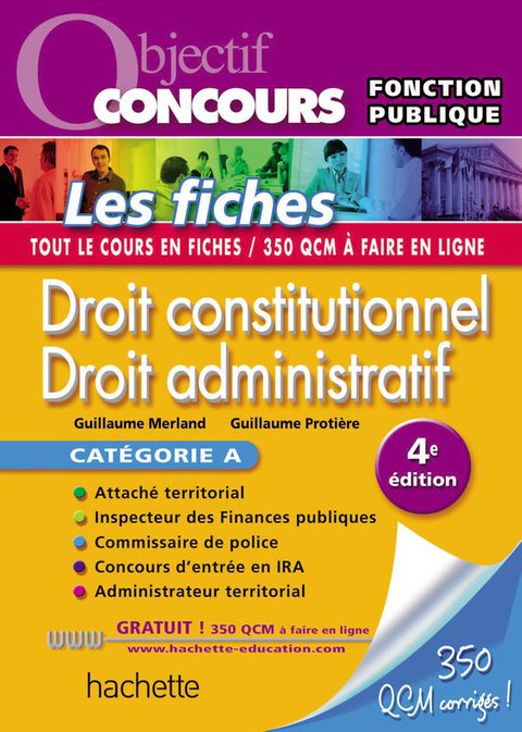Cover image for book Objectif Concours - Droit constitutionnel et droit administratif - Catégorie A