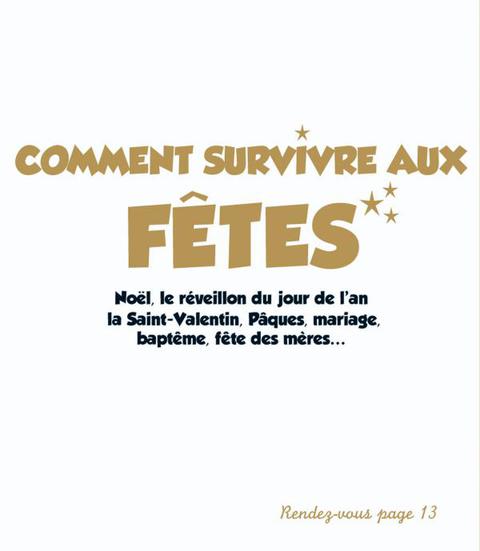 Cover image for book Comment survivre aux fêtes