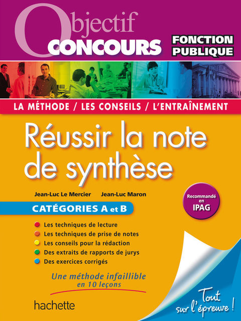 Cover image for book Objectif Concours - Réussir la note de synthèse - Catégories A et B