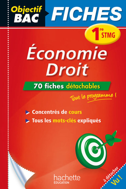 Cover image for book Objectif Bac Fiches Eco-Droit 1re STMG
