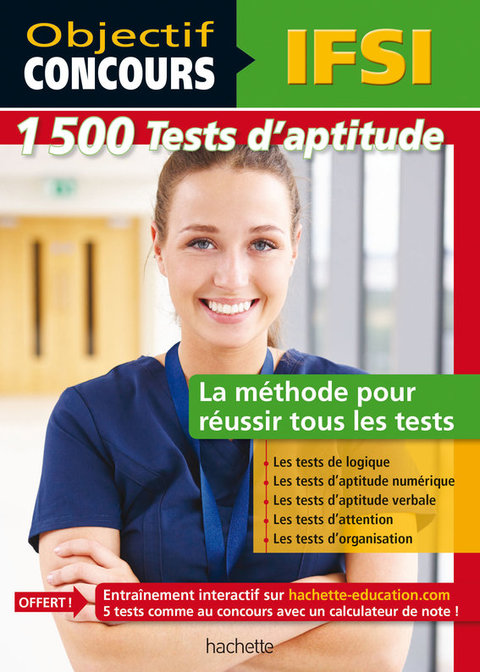 Cover image for book 1500 tests d'aptitude, concours IFSI
