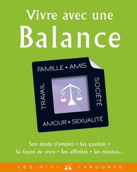 Cover image for book Vivre avec une Balance