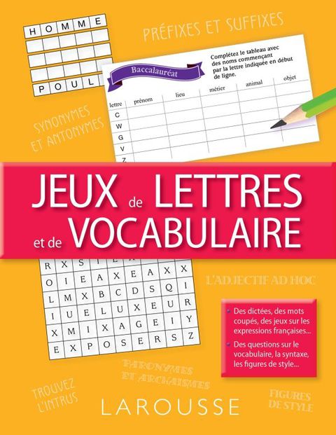 Cover image for book Jeux de lettres et de vocabulaire