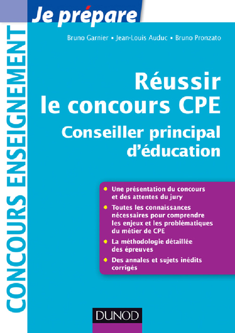 Cover image for book Réussir le concours CPE (Conseiller principal d'éducation)