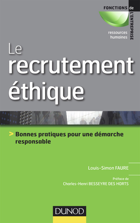 Cover image for book Le recrutement éthique et responsable