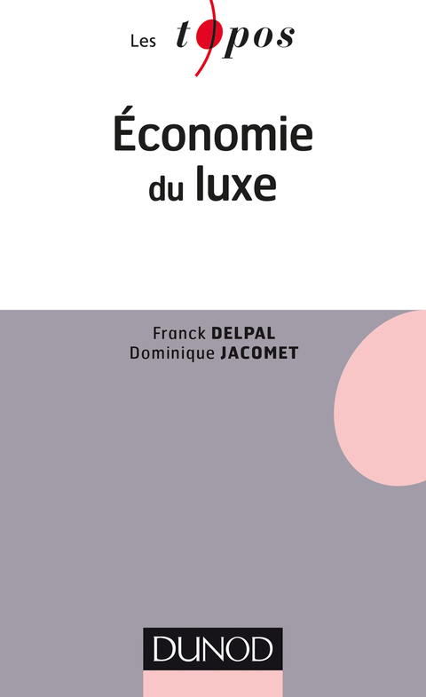 Cover image for book Economie du luxe