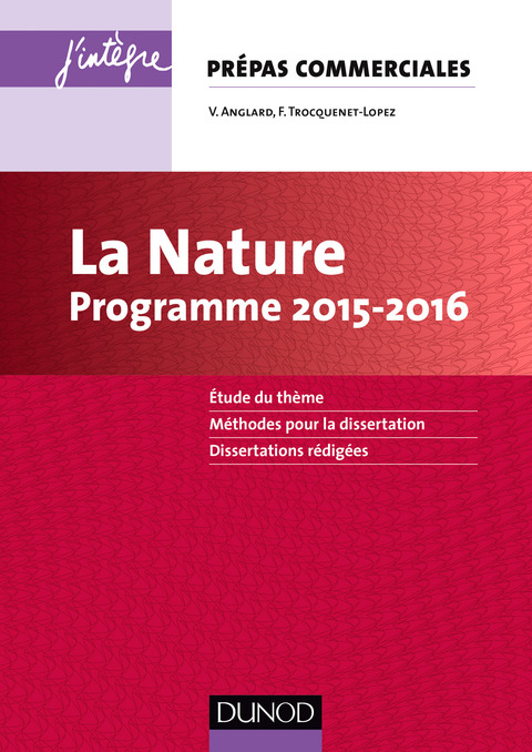 Cover image for book La Nature - Programme 2015-2016