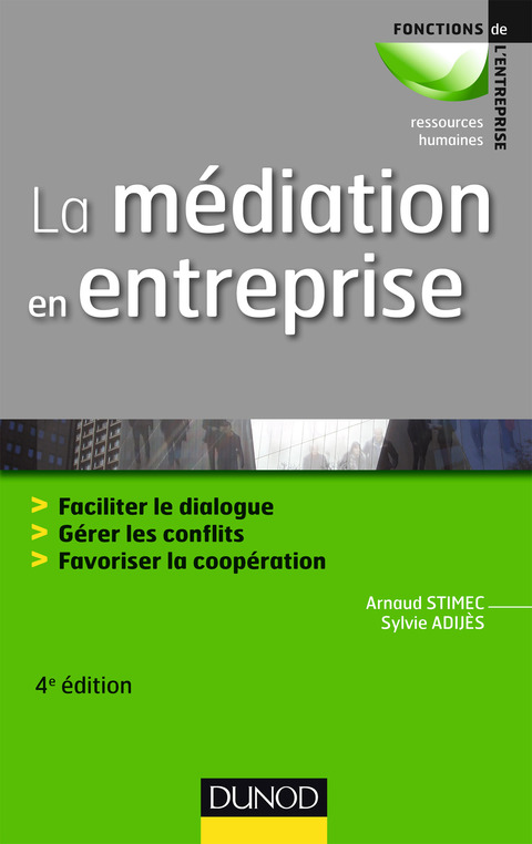 Cover image for book La médiation en entreprise - 4e éd.